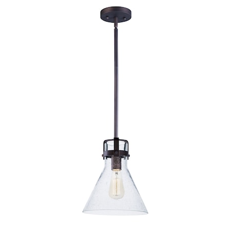 Maxim Lighting Seafarer 1-Light Pendant With Bulb, Oil Rubbed Bronze 26115CDOI/BUL